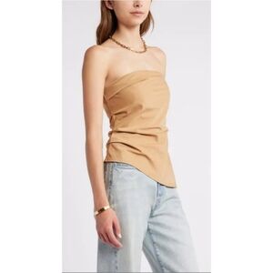 NWT Elegant Tan Strapless Top